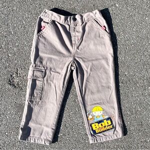 Bob The Builder Vtg 2007 Hit Limited Elastic Waist Khaki Cargo Pants Youth (3)
